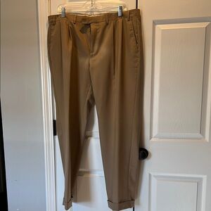 Men’s cuffed Ralph Lauren pants.